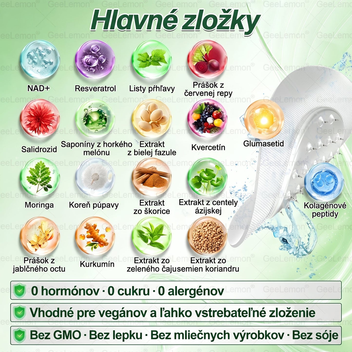 Oficiálne certifikované na Slovensku 🌼Tisíce spokojných používateľov na Slovensku🔥 𝐆𝐞𝑒𝐋𝐞𝐦𝐨𝐧® 𝐆𝐥𝐮𝐦𝐚𝐬𝐞𝐭𝐢𝐝𝐞 8 IN 1" TENKÝ A ZDRAVÝ MIKROIHLIČKOVÝ NÁPLASŤ ((Len raz denne, viditeľné zmeny už do 7 dní)) ✅