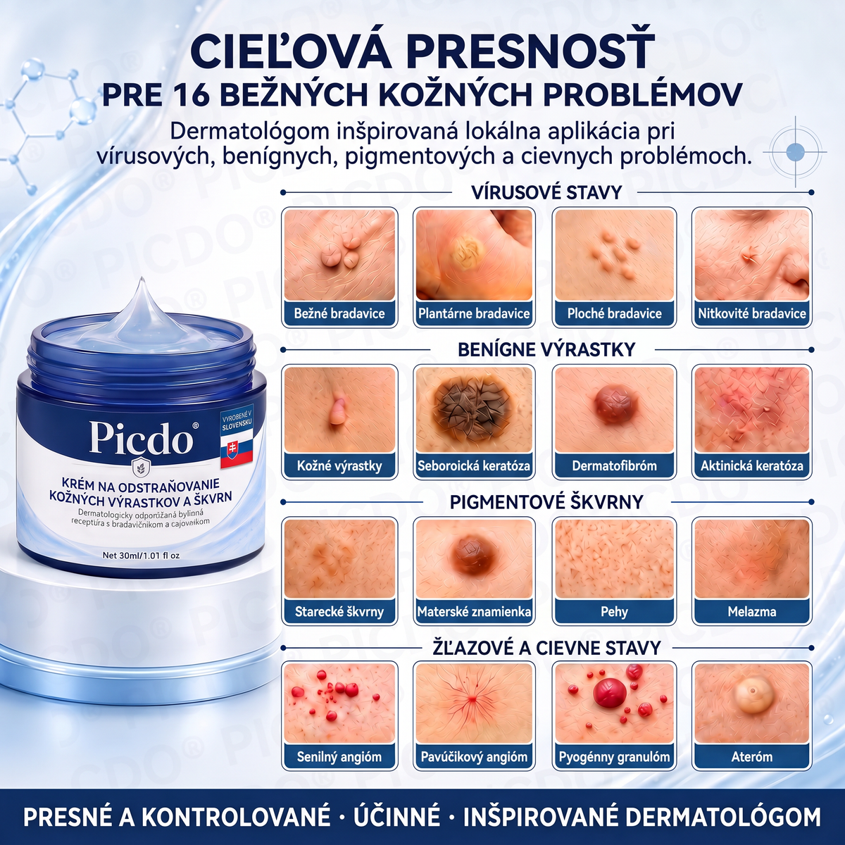 👨‍⚕️🌼Picdo® 7-dňový krém na odstránenie kožných výrastkov (receptúra bez bolesti a jaziev)