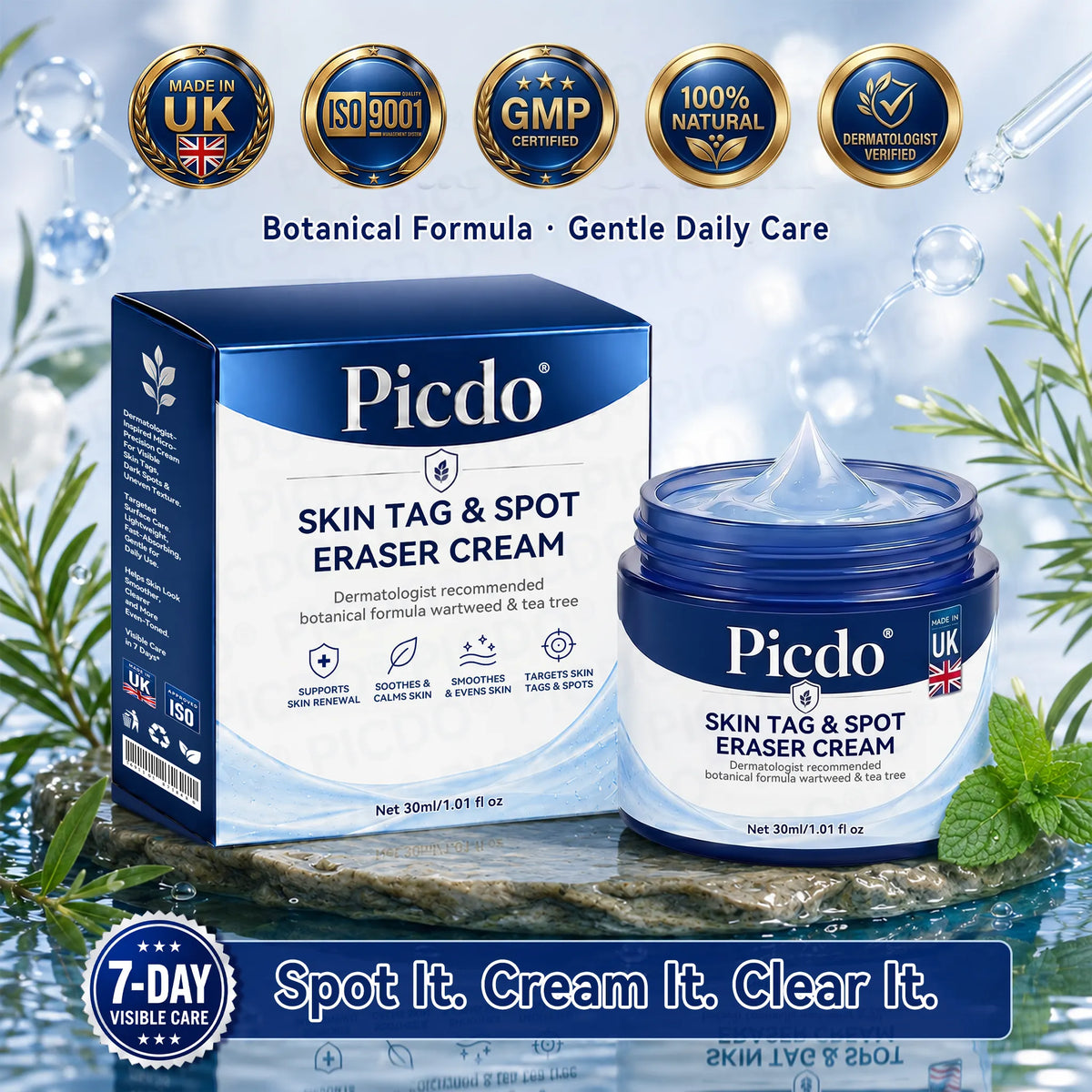 Picdo®🌈 7-dňový krém na odstraňovanie kožných výrastkov a pigmentových škvŕn (Bezbolestné zloženie bez jaziev)🌈